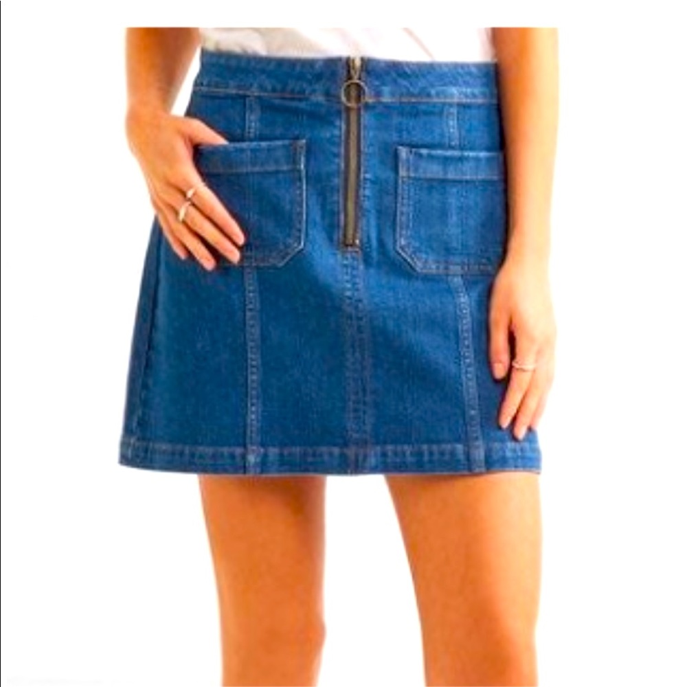 Madewell Skirt zippered Sailor Style